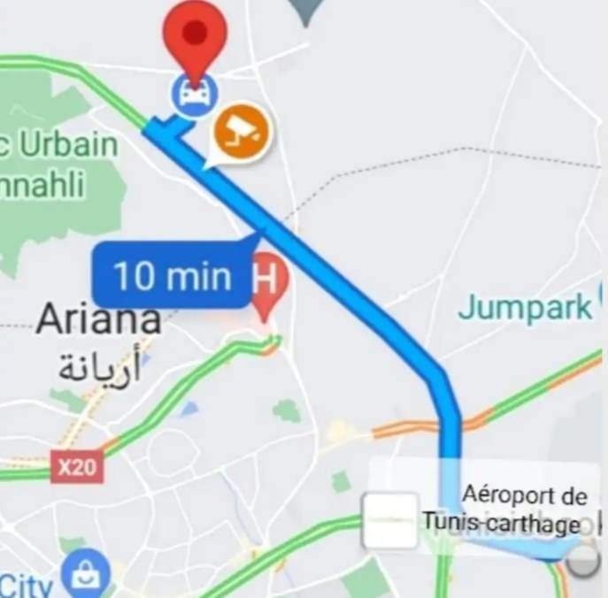 Studio, Cite La Gazelle ,Pas Jafar, Quartier Calme 10 Min De L'Aeroport Pres Du Technopark Ngoại thất bức ảnh